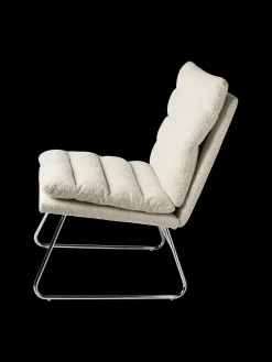 Loungesessel Mit Bouclé-Stoff