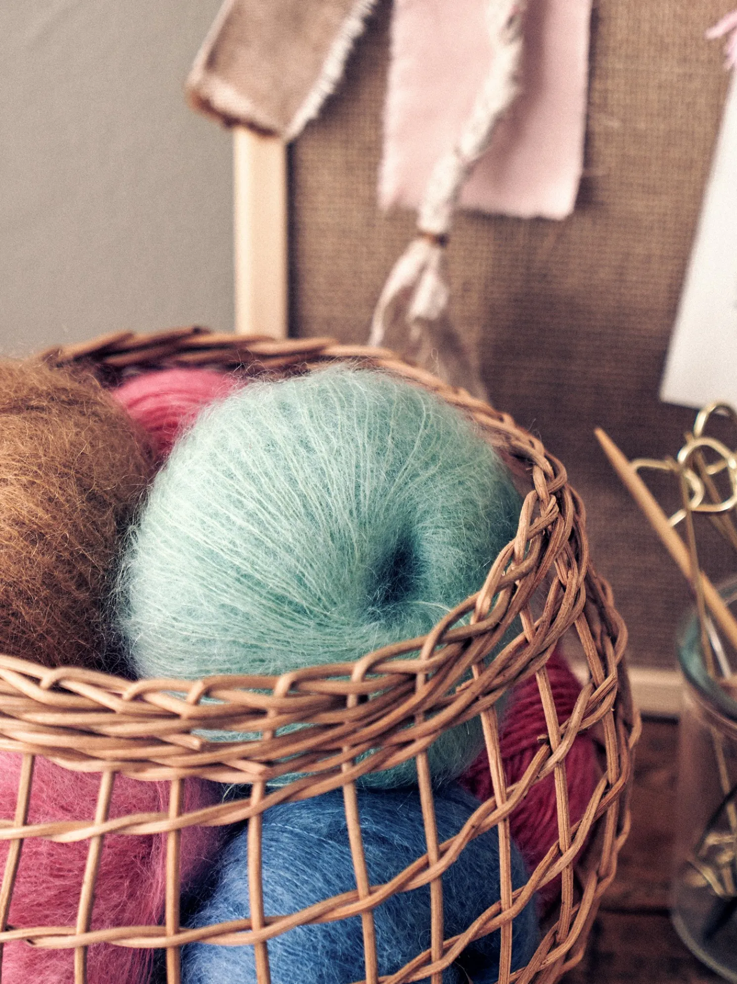Mohair-Nylon-Garn