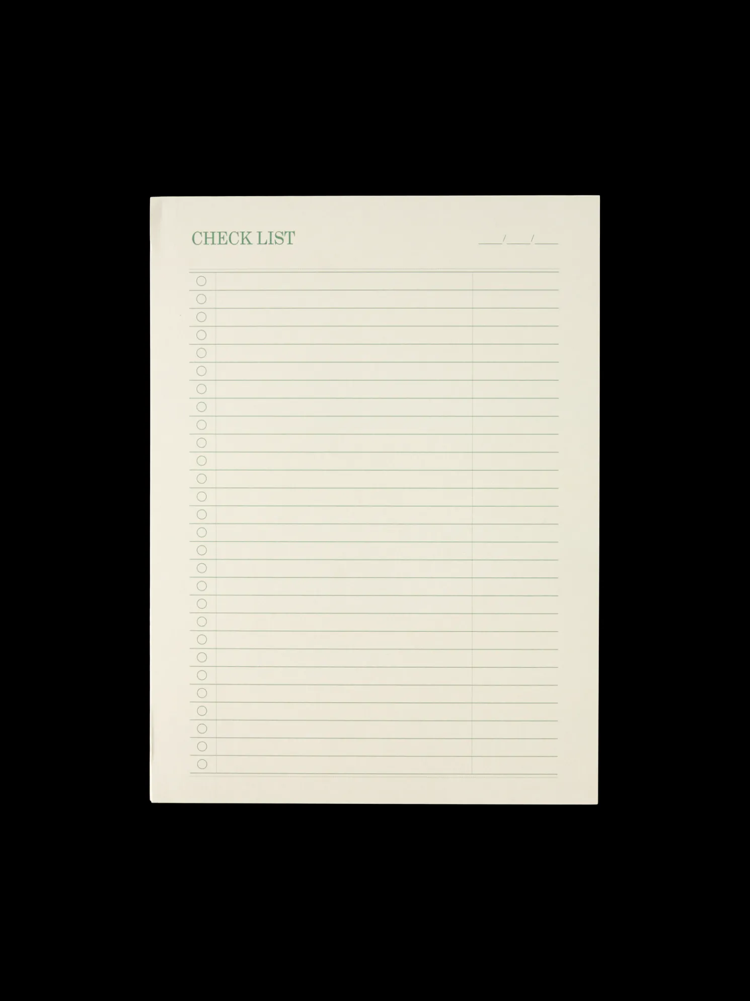 Notizblock Mit Checkliste