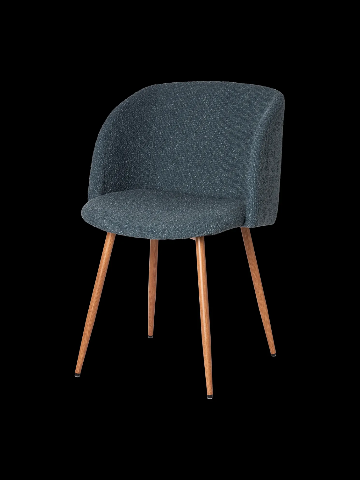 Stuhl Mit Bouclé-Stoff